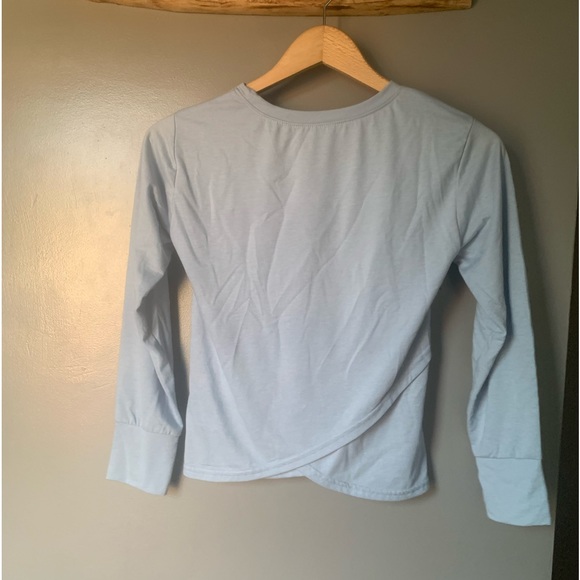 Zella | NWOT Blue Athletic Sport Long Sleeve Gym Workout Tee Shirt Top - Picture 4 of 4